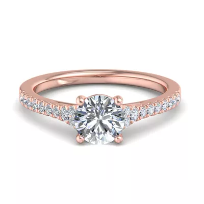 Camila Split Pave Cathedral Engagement Ring