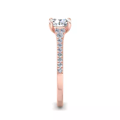 Camila Split Pave Cathedral Engagement Ring