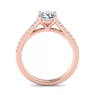 Camila Split Pave Cathedral Engagement Ring