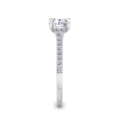 Camila Split Pave Cathedral Engagement Ring