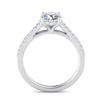Camila Split Pave Cathedral Engagement Ring