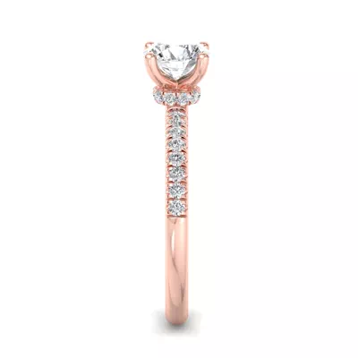 Charlotte Hidden Halo Engagement Ring