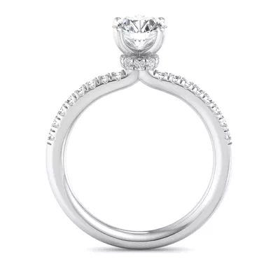 Charlotte Hidden Halo Engagement Ring