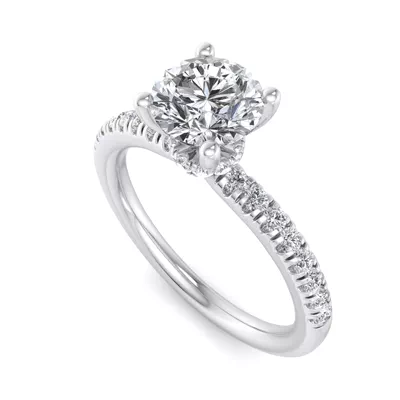 Charlotte Hidden Halo Engagement Ring