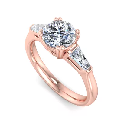 Brooklyn 3 Stone Engagement Ring