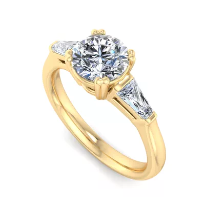 Brooklyn 3 Stone Engagement Ring