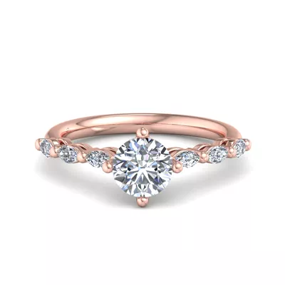 Aubrey Marquise Band Engagement Ring