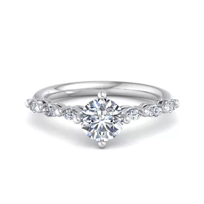 Aubrey Marquise Band Engagement Ring