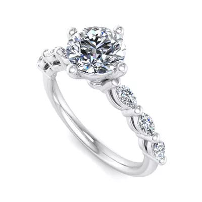 Aubrey Marquise Band Engagement Ring