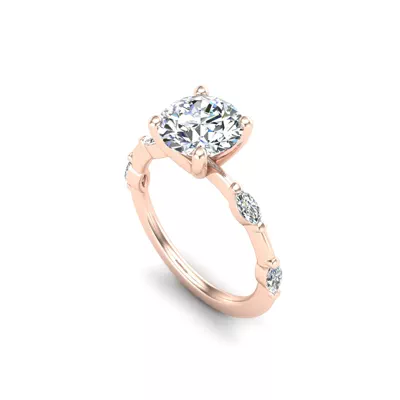 Navy Engagement Ring