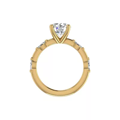 Navy Engagement Ring