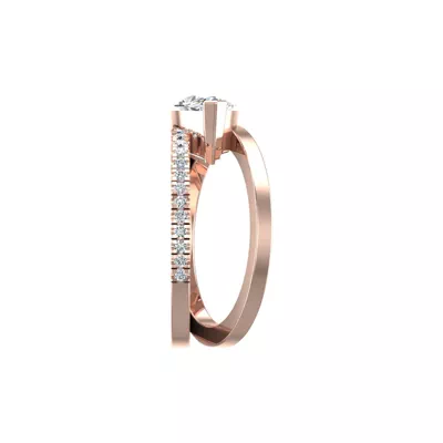 Hattie Split Band Engagement Ring