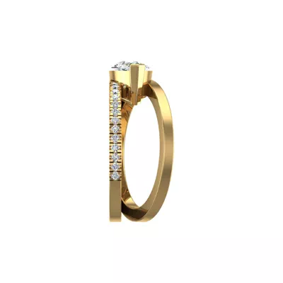 Hattie Split Band Engagement Ring
