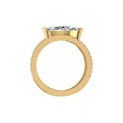 Hattie Split Band Engagement Ring