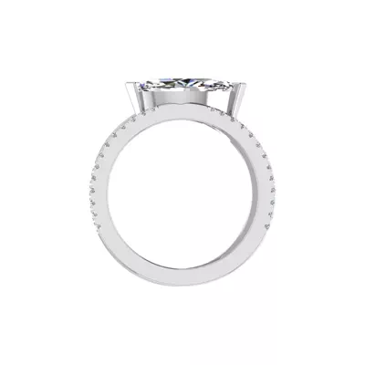 Hattie Split Band Engagement Ring