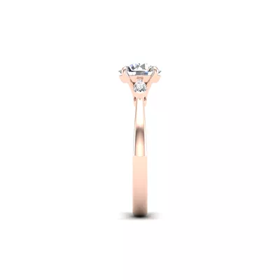 Dorothy Three-Stone Lab Marquise Engagement Ring