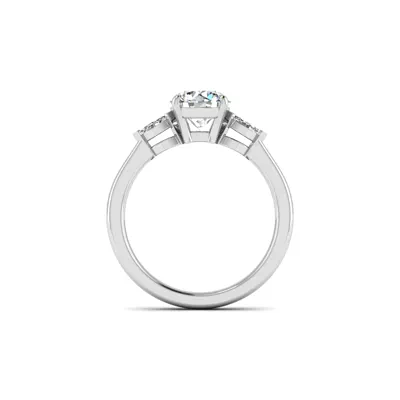 Dorothy Three-Stone Lab Marquise Engagement Ring