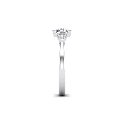 Mira Pear Lab Diamond Three-Stone Engagement Ring