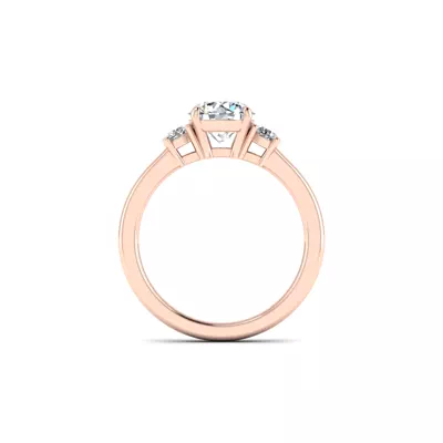 Oaklee 3 Stone Engagement Ring
