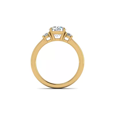 Oaklee 3 Stone Engagement Ring