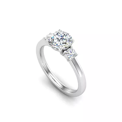 Oaklee 3 Stone Engagement Ring