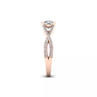Averie Twist Shank Engagement Ring