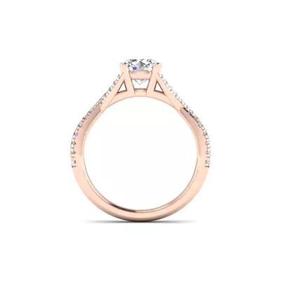 Averie Twist Shank Engagement Ring