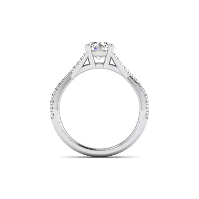 Averie Twist Shank Engagement Ring