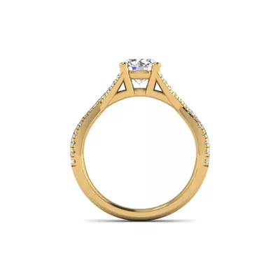 Averie Twist Shank Engagement Ring