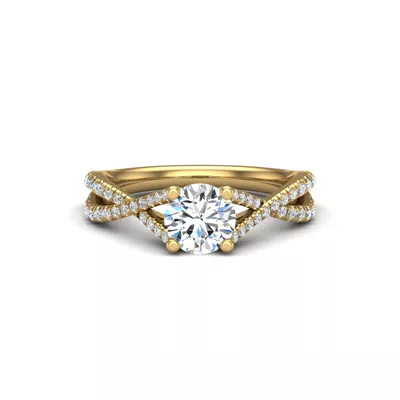 Averie Twist Shank Engagement Ring