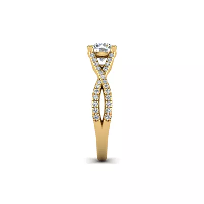 Averie Twist Shank Engagement Ring