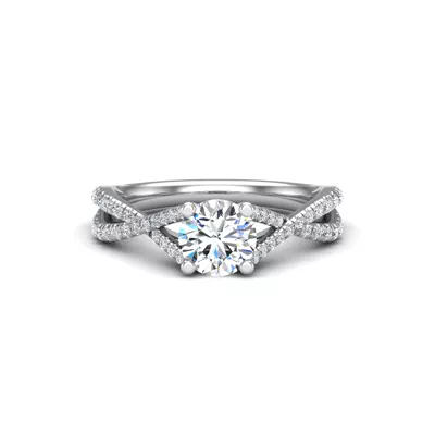 Averie Twist Shank Engagement Ring