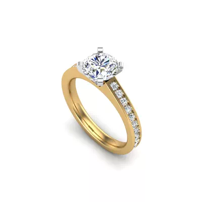 Lyra Channel Engagement Ring