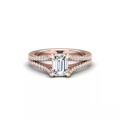 Edith Split Shank Engagement Ring