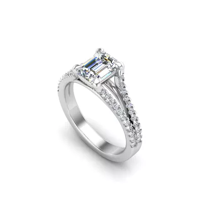 Edith Split Shank Engagement Ring