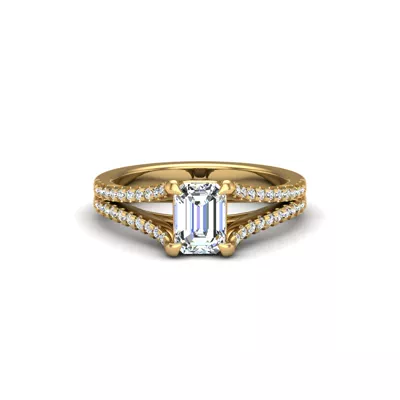 Edith Split Shank Engagement Ring
