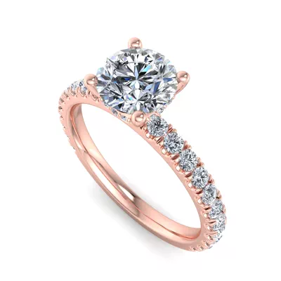 Elliot Pave Engagement Ring