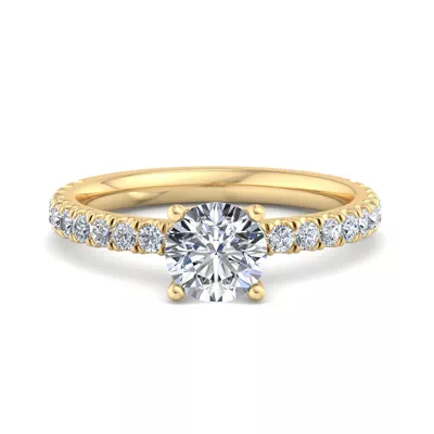 Elliot Pave Engagement Ring