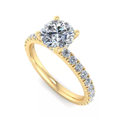 Elliot Pave Engagement Ring