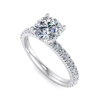 Elliot Pave Engagement Ring