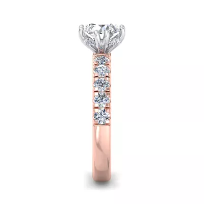Antonella Double-Prong Hidden Halo Engagement Ring