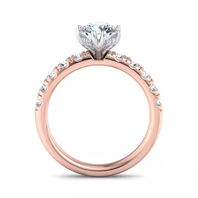 Antonella Double-Prong Hidden Halo Engagement Ring