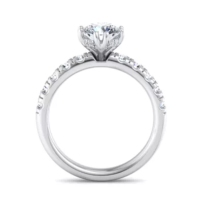 Antonella Double-Prong Hidden Halo Engagement Ring