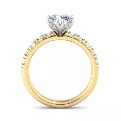 Antonella Double-Prong Hidden Halo Engagement Ring