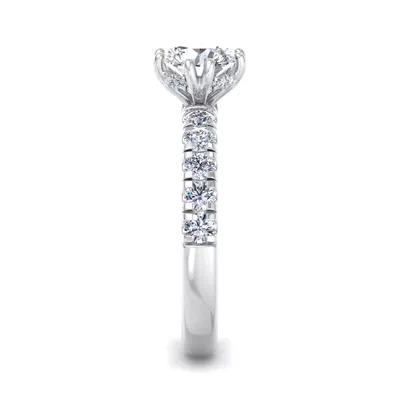 Antonella Double-Prong Hidden Halo Engagement Ring