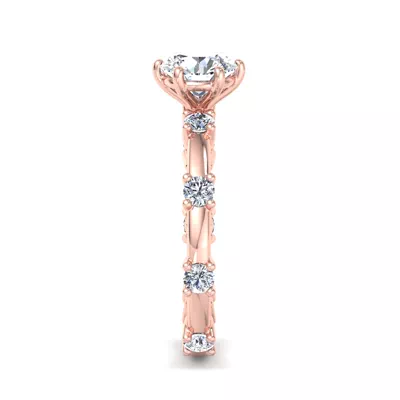Alanna Spaced Diamond Engagement Ring