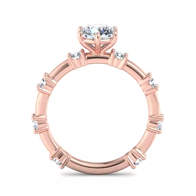 Alanna Spaced Diamond Engagement Ring