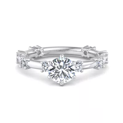 Alanna Spaced Diamond Engagement Ring