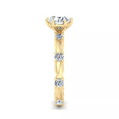 Alanna Spaced Diamond Engagement Ring