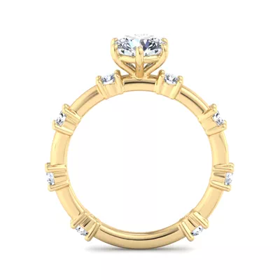Alanna Spaced Diamond Engagement Ring